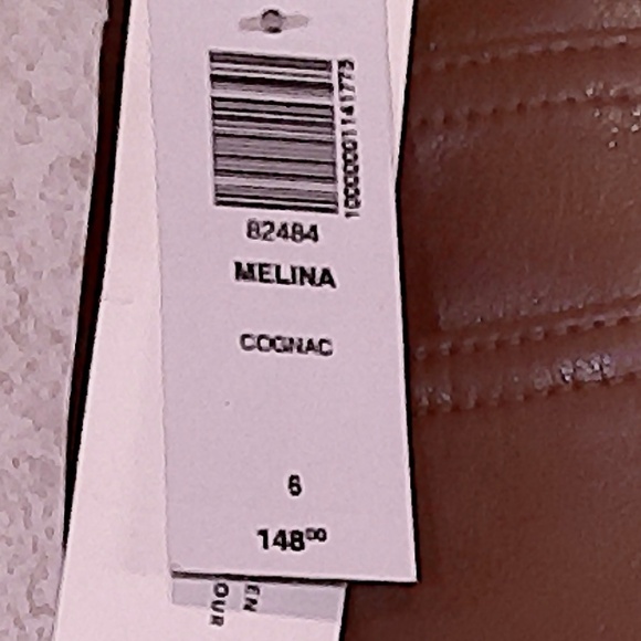 NWT Wilfred Melina Cognac Vegan Leather Pants, 5 Pocket, Size 6 - Picture 10 of 10